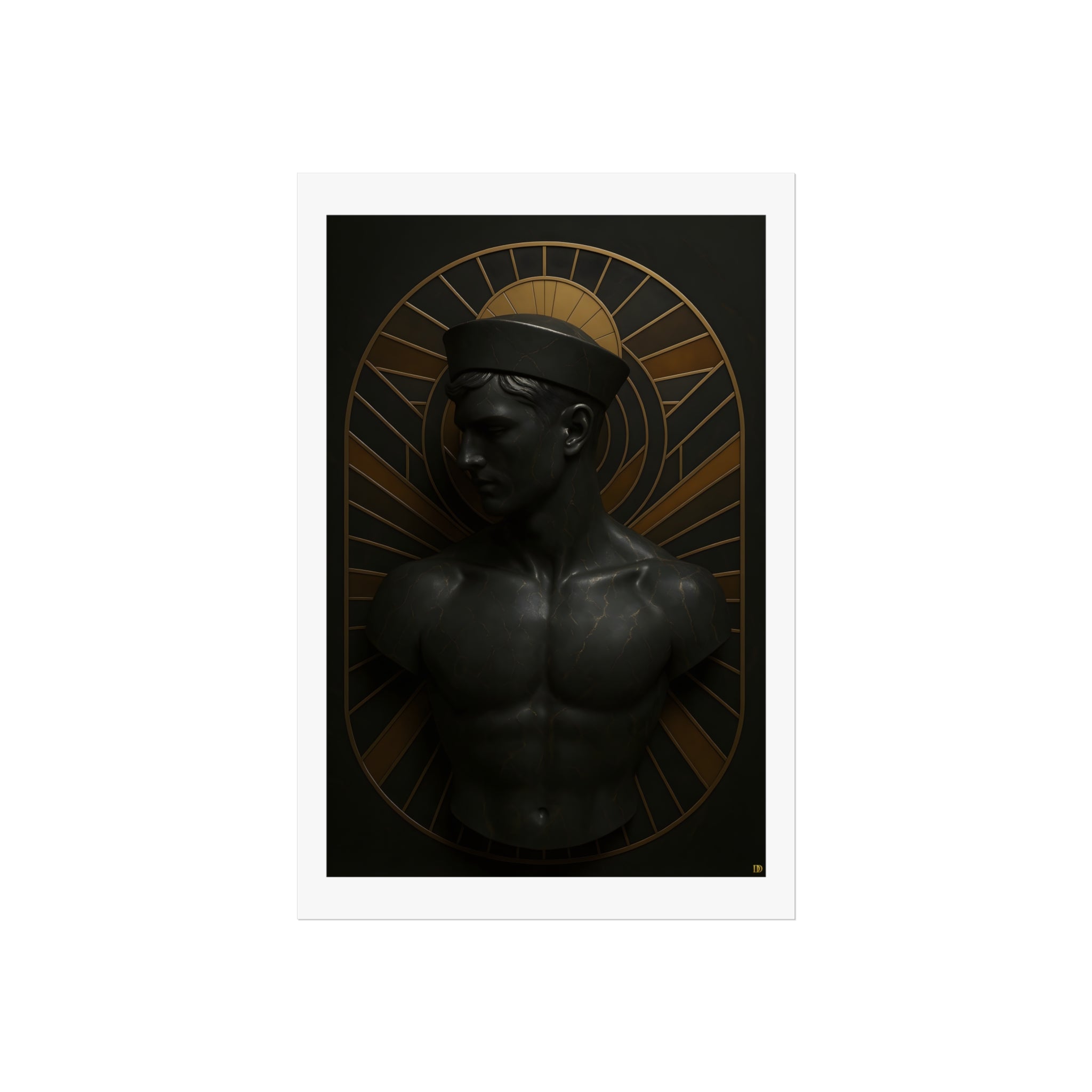 Dark Bronze Male Bust : Sailer