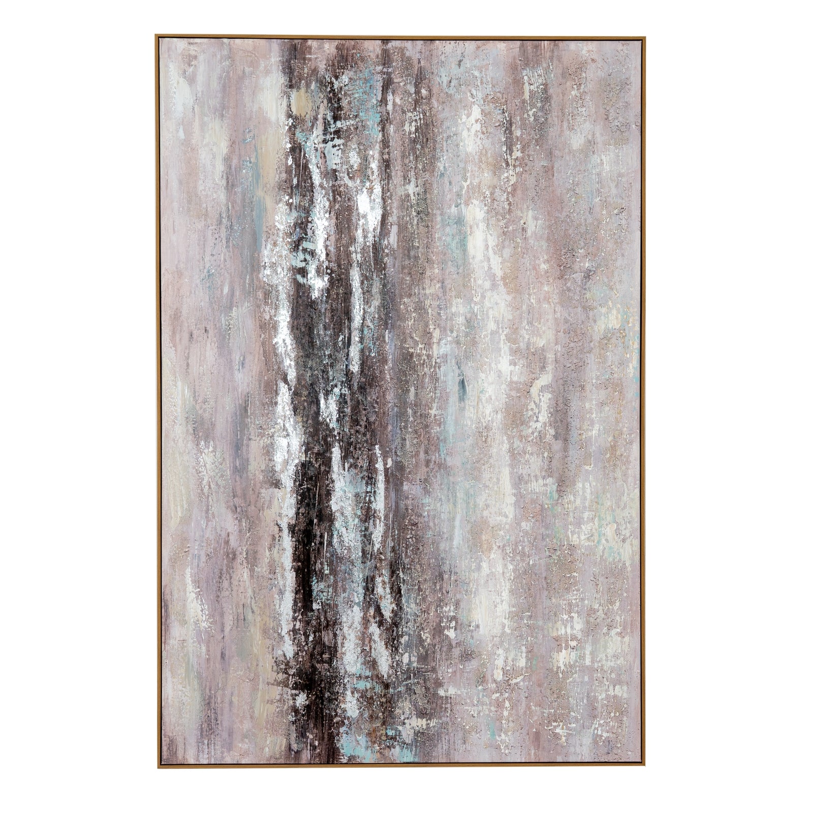 Traverse hand Painted Abstract Canvas - Framed