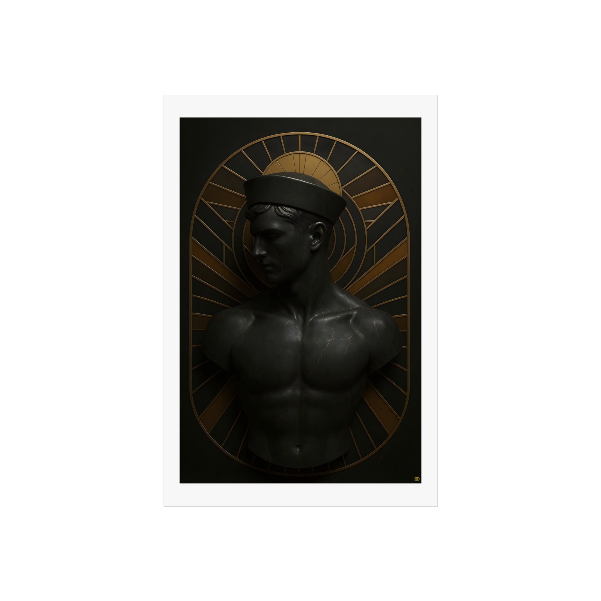 Dark Bronze Male Bust : Sailer