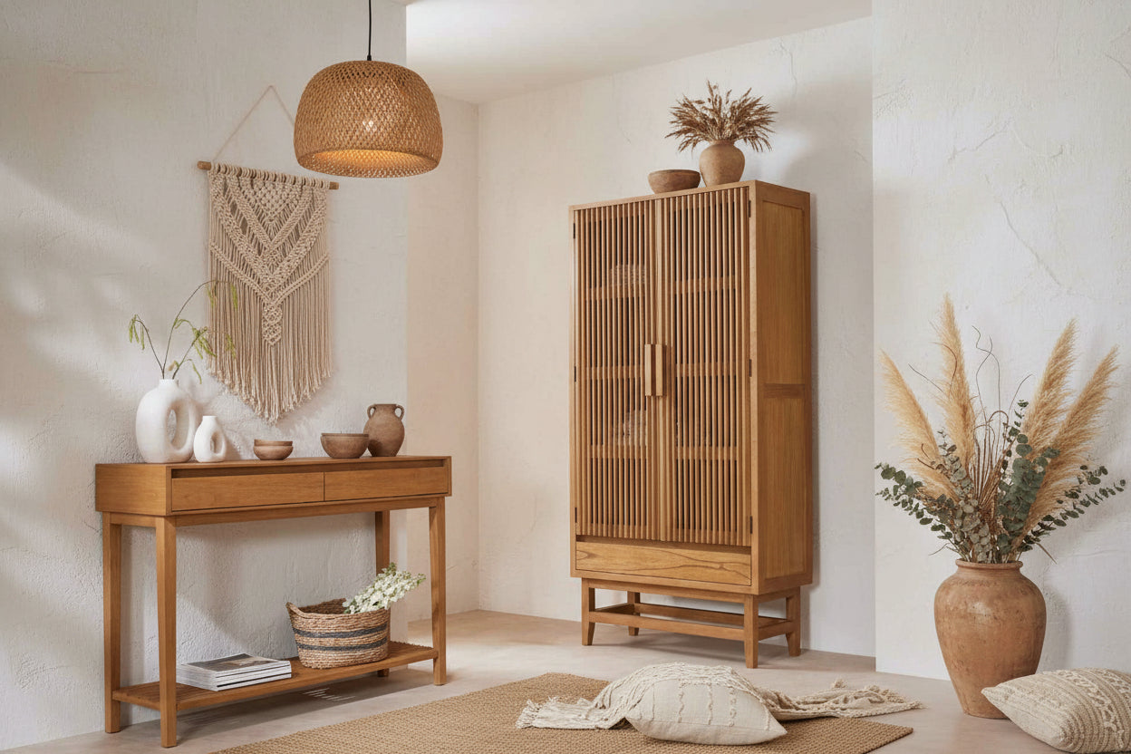 Melia Light Oak Wardrobe with Drawers