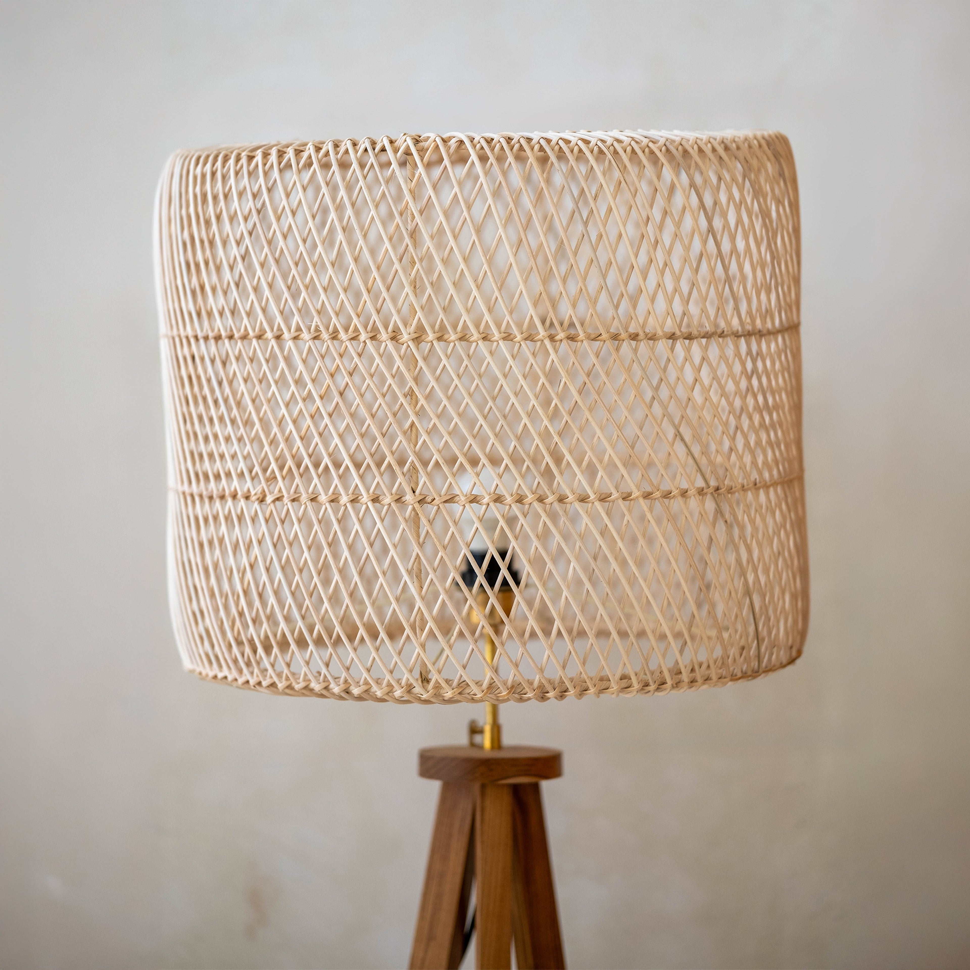 Rattan Tripod Floor Lamp