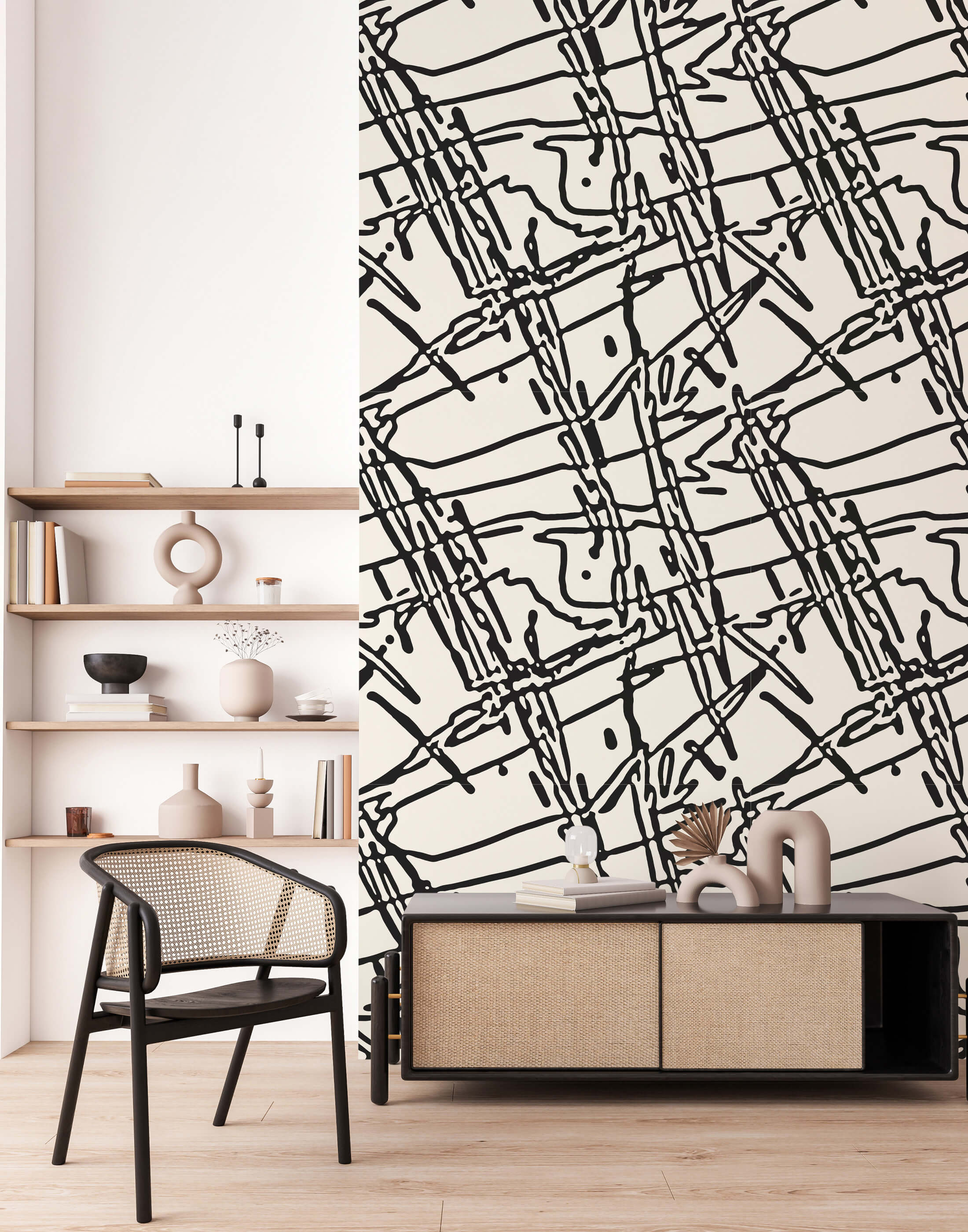 Scratch - Scribble Style Wall Covering
