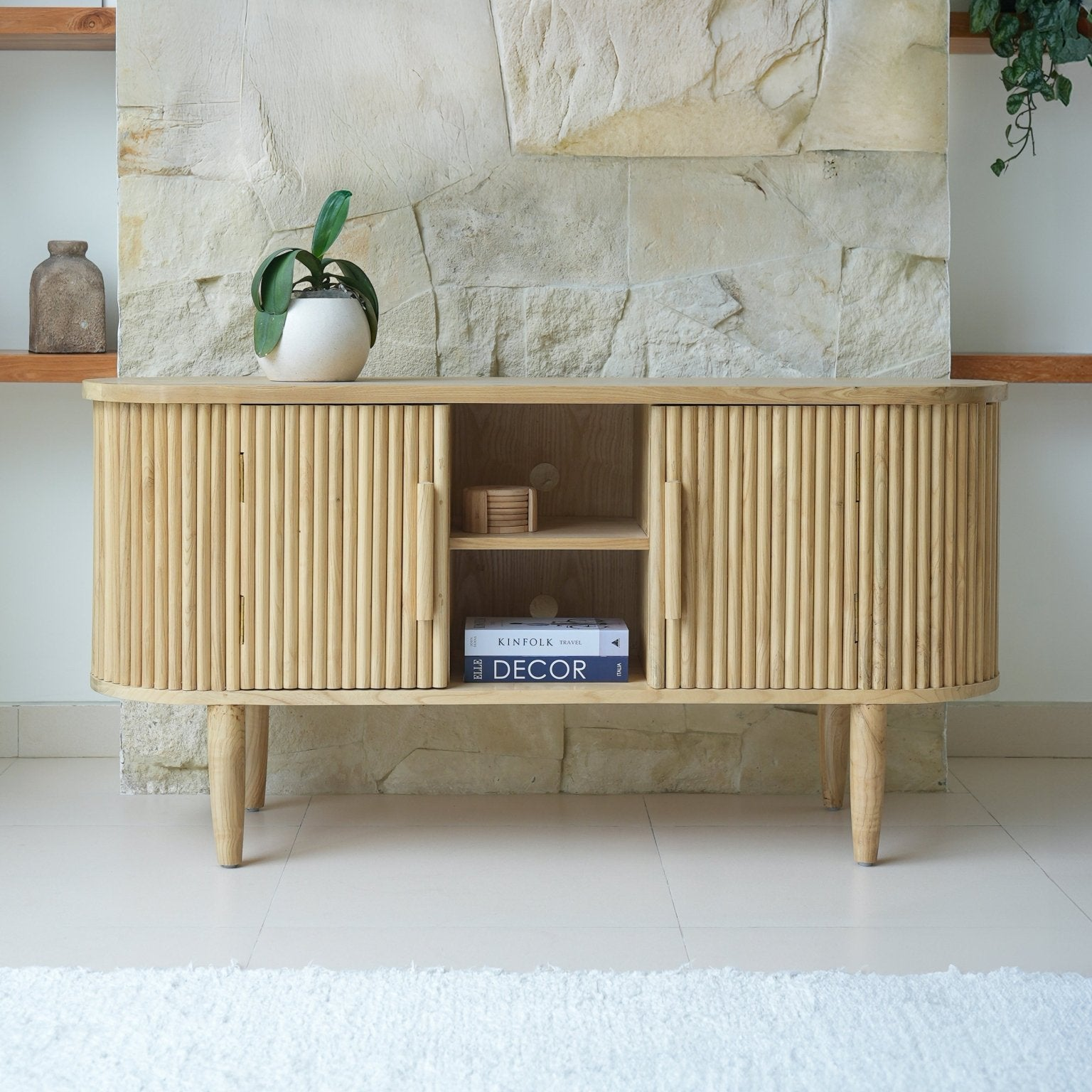 Giri Solid Wood Media & Storage Unit