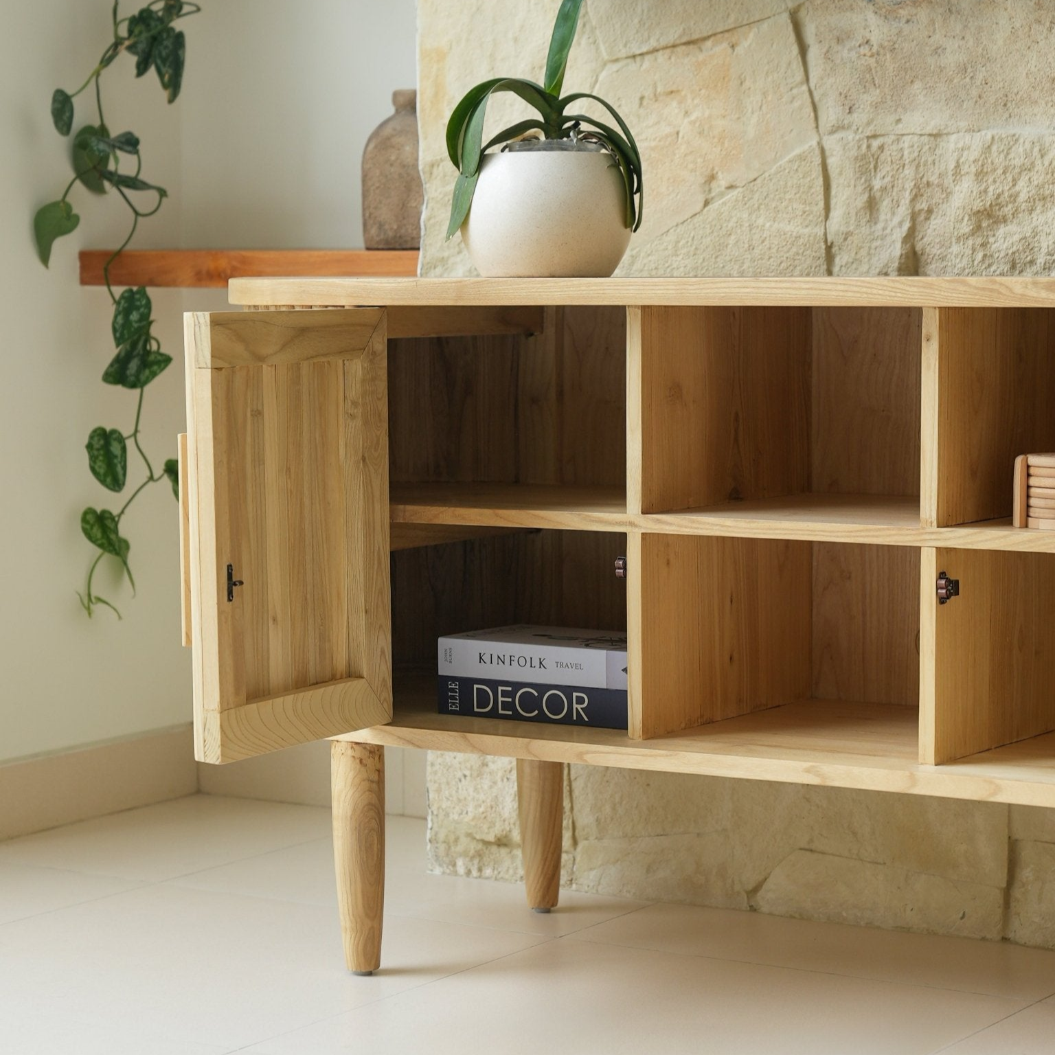 Giri Solid Wood Media & Storage Unit