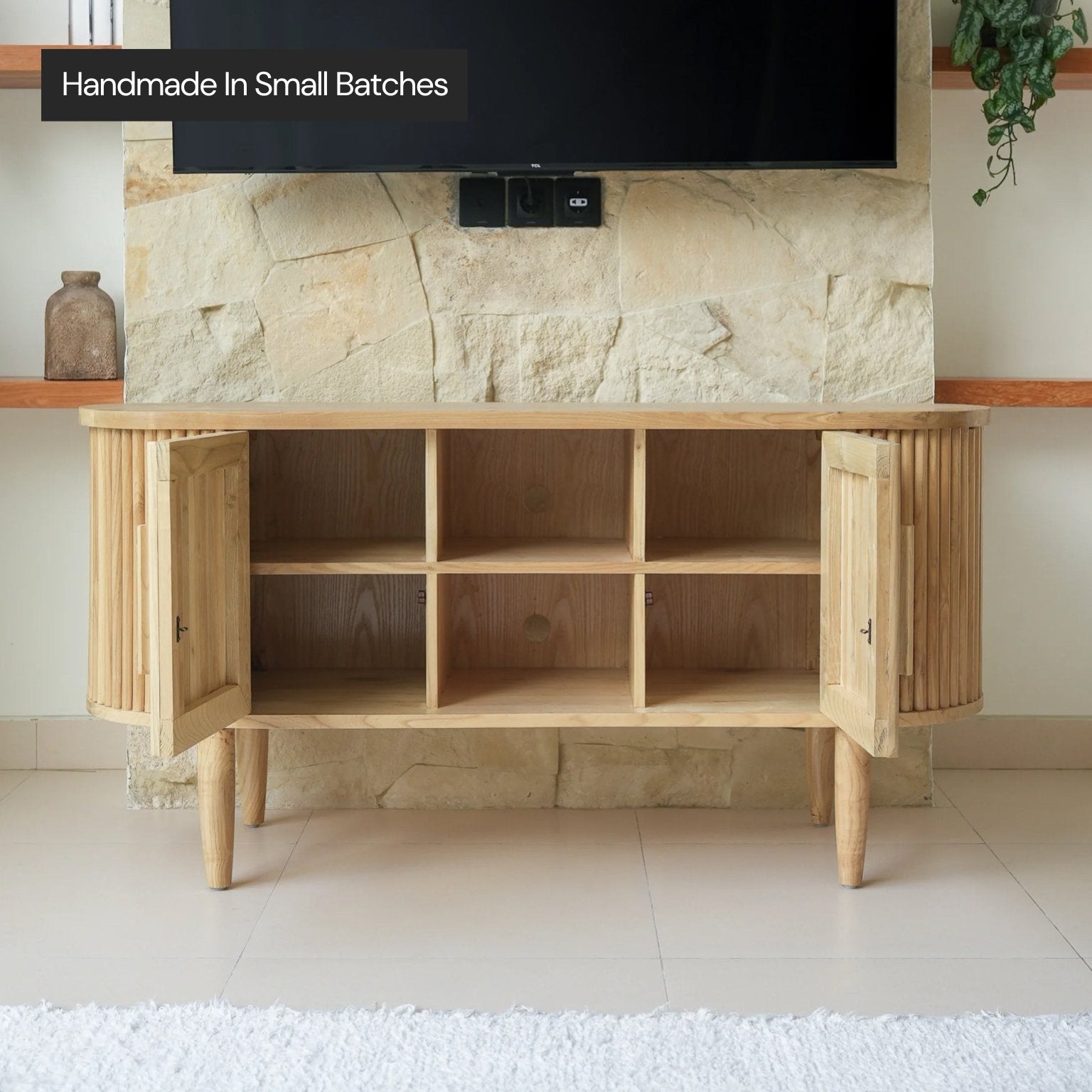 Giri Solid Wood Media & Storage Unit