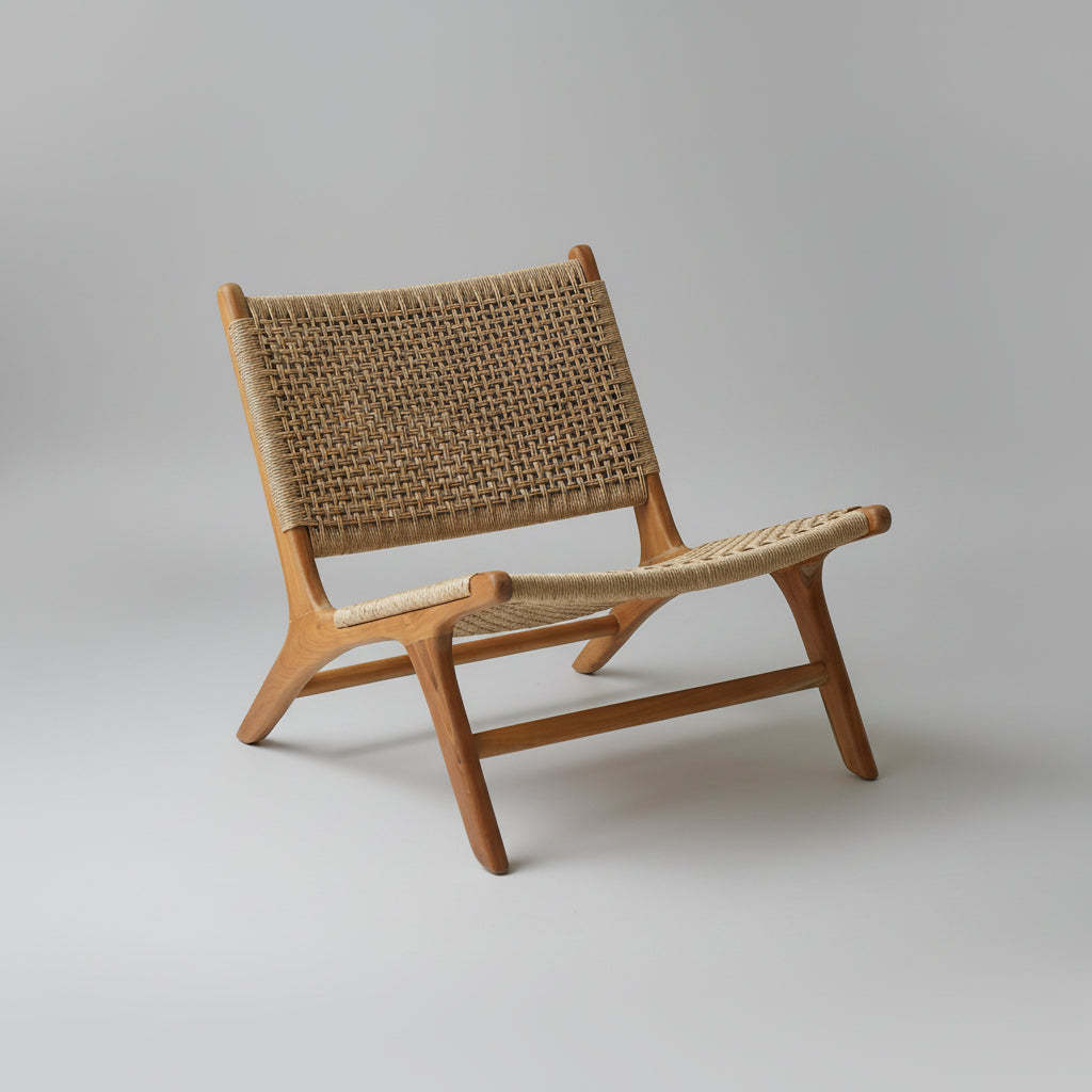 Zara Teak & Rattan Accent Chair